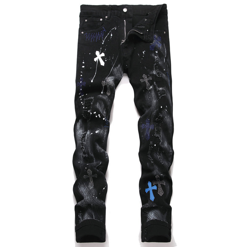 AMIRI Jeans High-quality distressed pure cotton