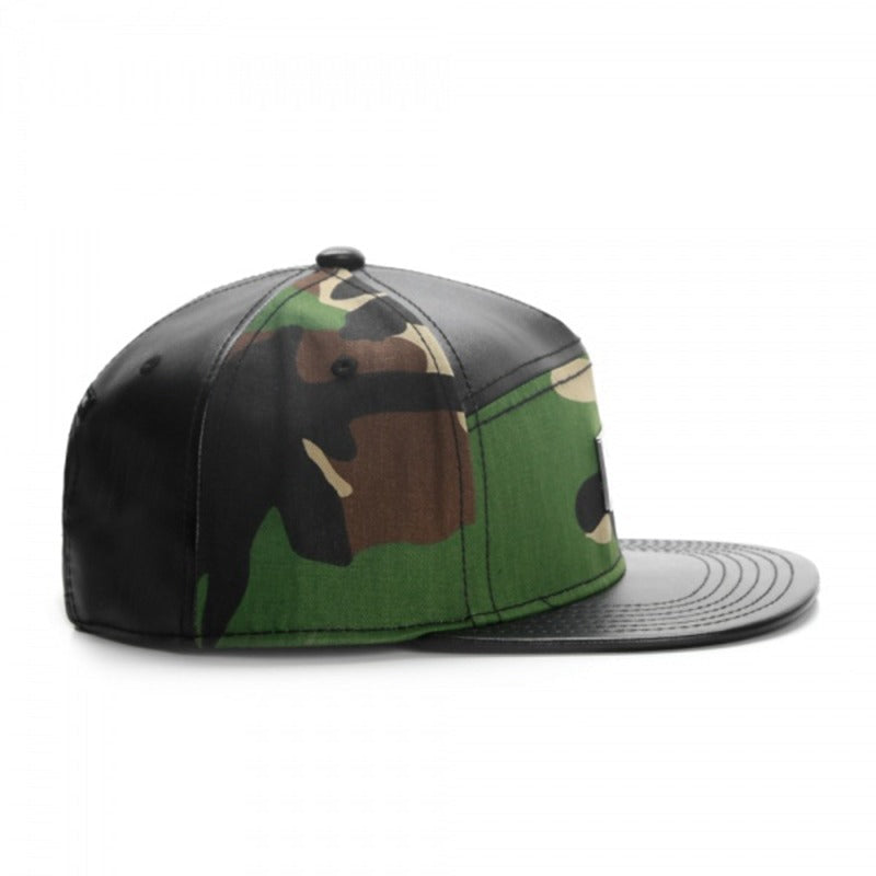 Trendy flat brimmed snapback hatsshade