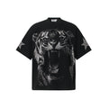 Unisex vintage T-shirt Black Tiger