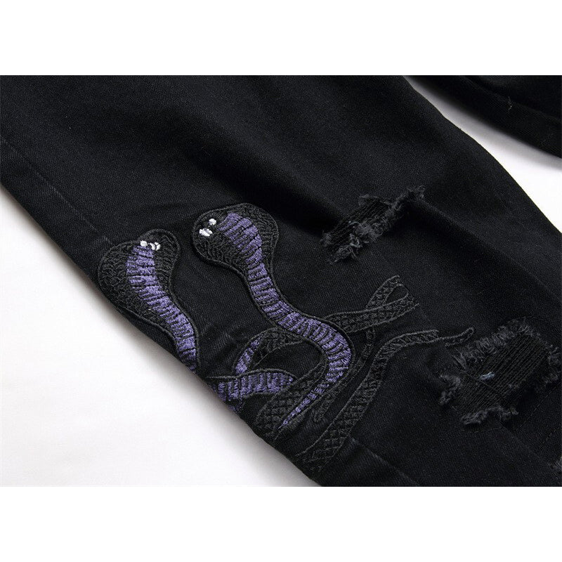 AMIRI Jeans High-quality distressed pure cotton
