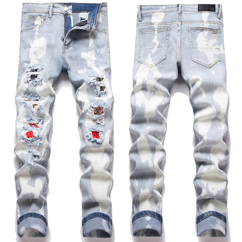 AMIRI Jeans High-quality distressed pure cotton