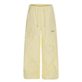 American-style streetwear harem pants Fleece-lined and thickened Star & Heart Paw Print Embroidery