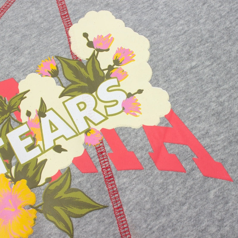 Denim Tears Hoodie Y2K Virginia Cotton Floral Print Oversized Line Stitch Hoodie
