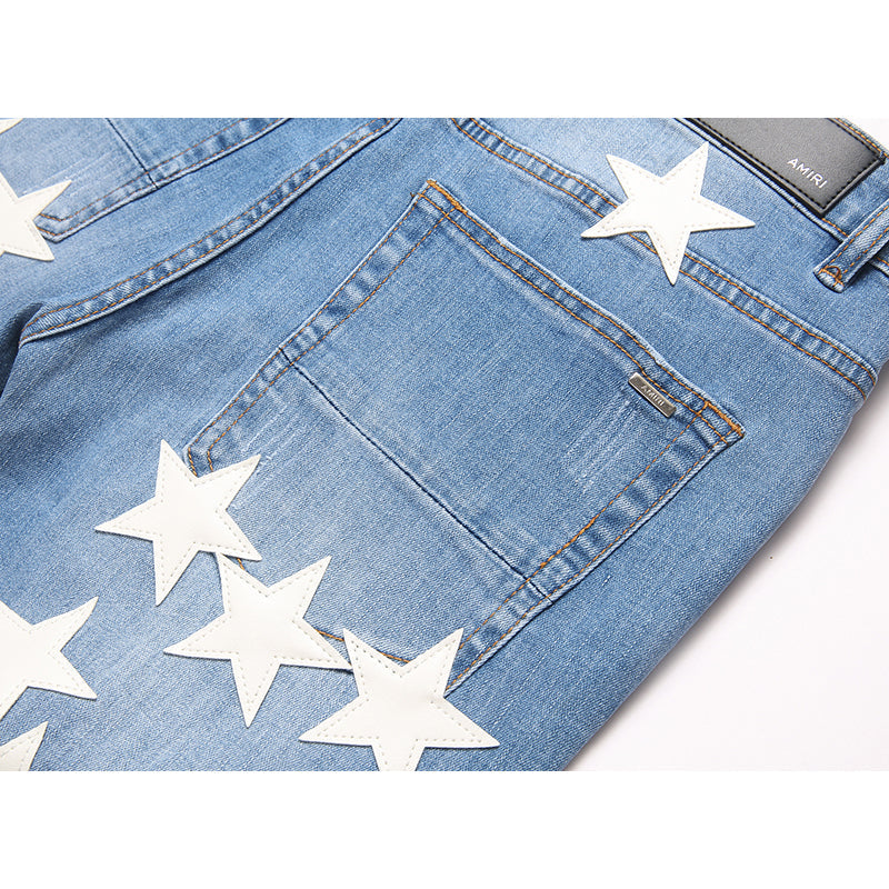 AMIRI Jeans High-quality distressed pure cotton