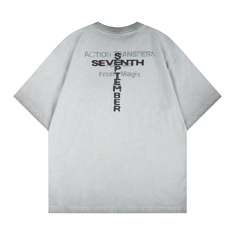 Unisex vintage T-shirts Stylish Black-and-White Aesthetic
