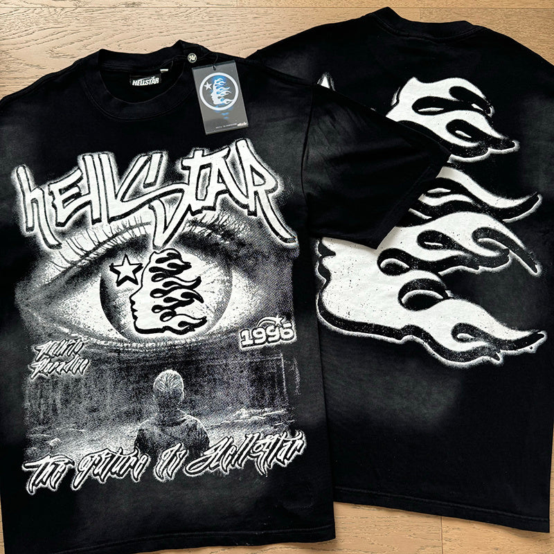 HS T-Shirt Designer style American streetwear, high-quality pure cotton.