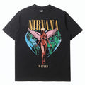 Mens T-shirt Nirvana angel wings print
