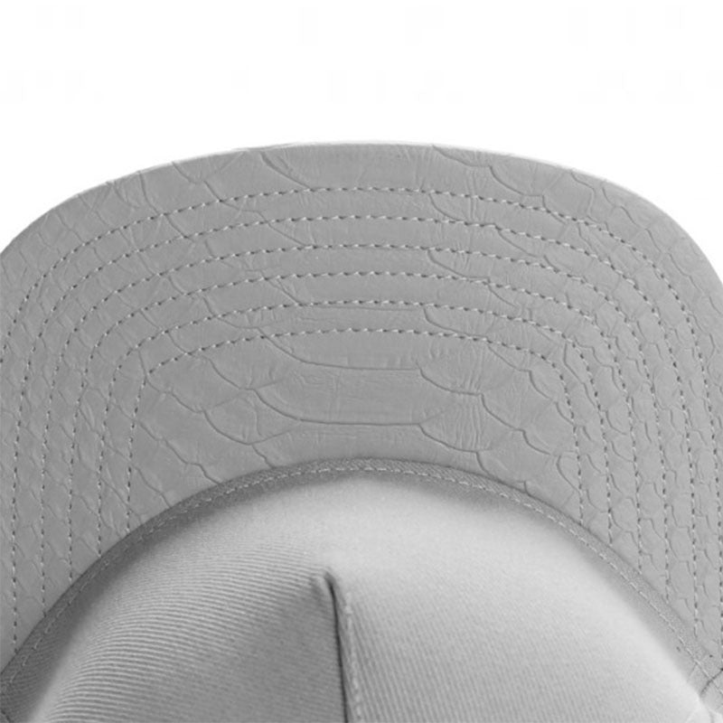 Trendy flat brimmed snapback hatsblank light plate without logo
