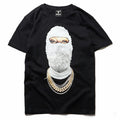 Mens T-shirt Vintage American-style Biker-style Harley hand-painted skull
