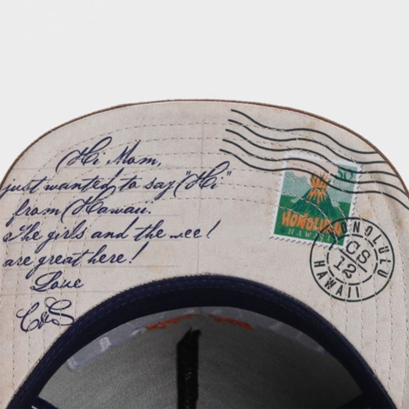 Trendy flat brimmed snapback hatsgreetings from hawaii sun protection shade