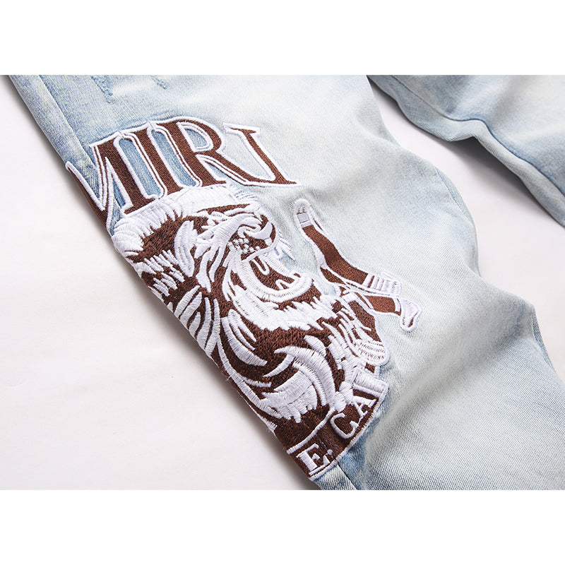 AMIRI Jeans High-quality distressed pure cotton