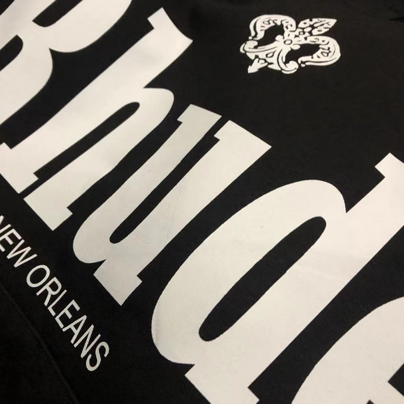 RHUDE Hoodie New Orleans Multi Badge Flag Graphic