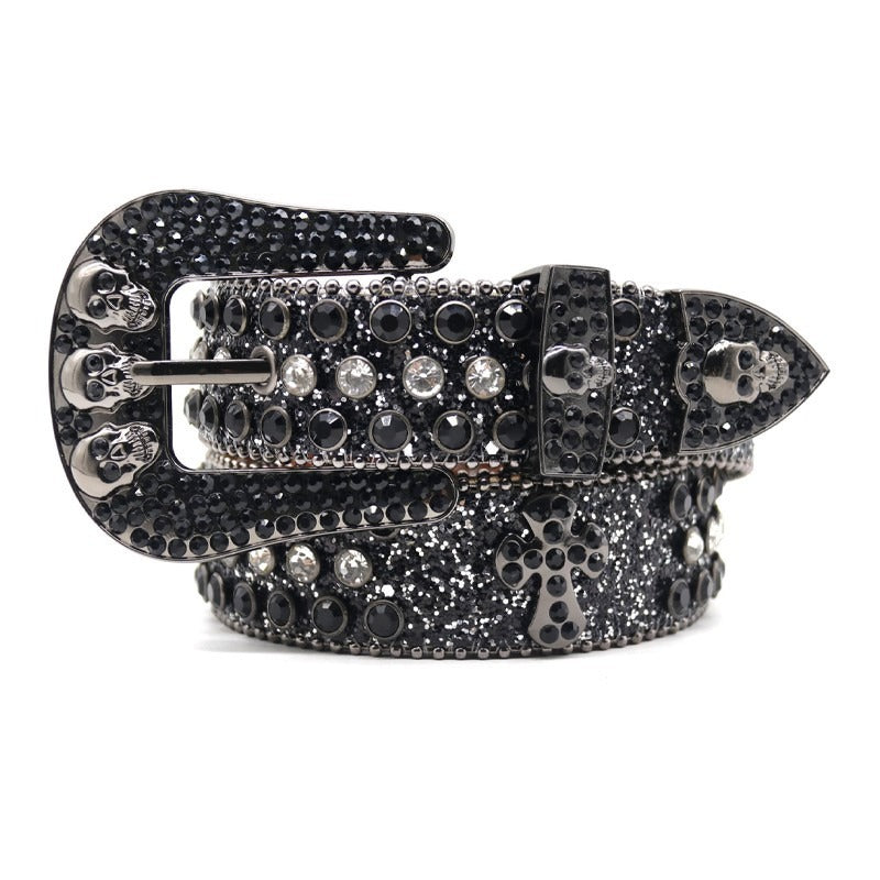 Hip-Hop Punk Rhinestone Belt