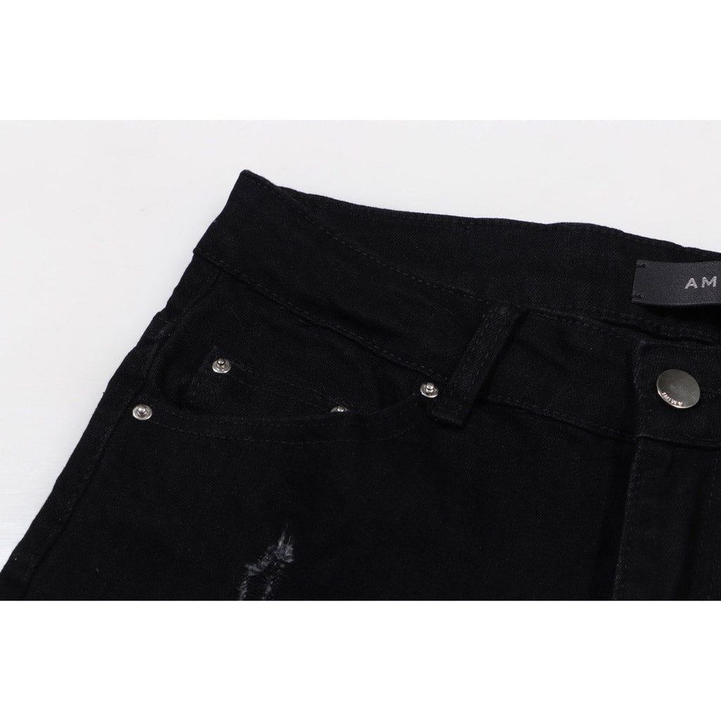 AMIRI Jeans Slim Fit Stretch Ripped Jeans