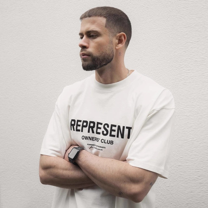 Mens T-shirt Represent basic graphic print