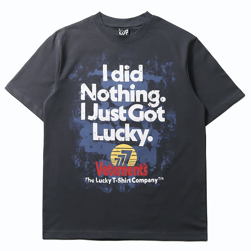Mens T-shirt Distinctive letter print