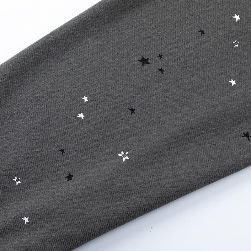 Spiderweb hoodie & sweatpants 2 piece set High-quality pure cotton for autumn and winter