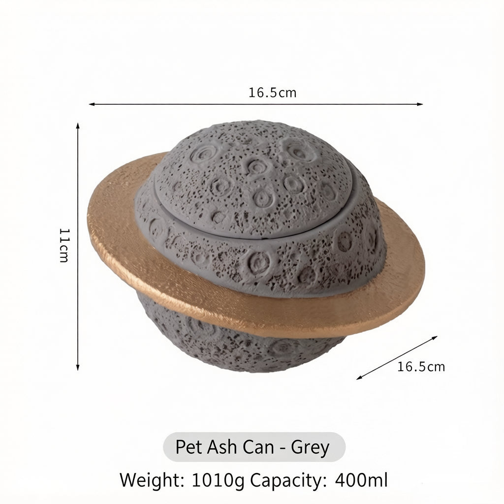 Pet Urn pet urn Moisture-proof and moisture-proof cat and dog pet urn Pet funeral supplies Sealed tank Cement planet cup