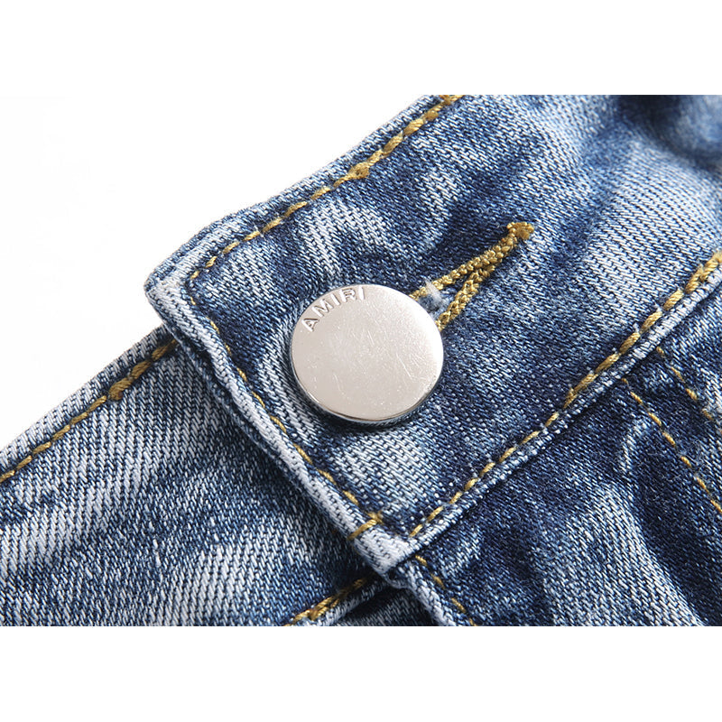 AMIRI Jeans High-quality distressed pure cotton
