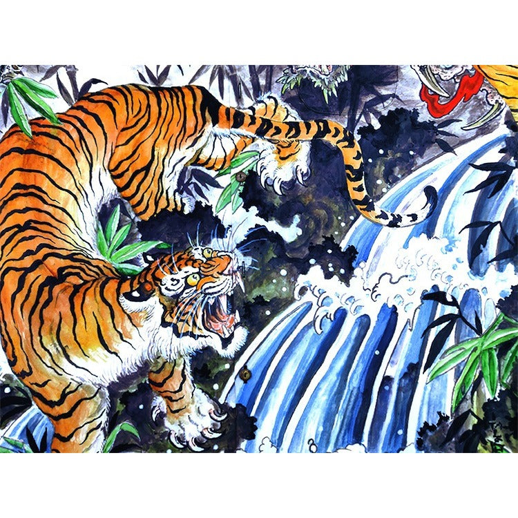 GUILTYPARTIES TIGER Shirts collaboration Dragon-Tiger Fight WACKO MARIA X TIM LEHI Tiger Shirt