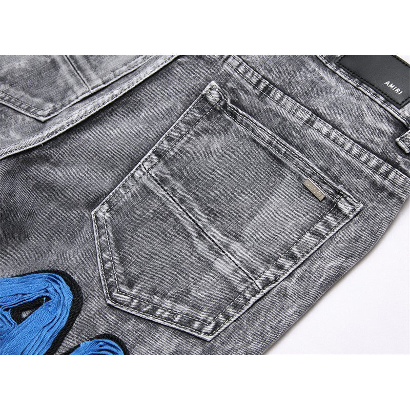 AMIRI Jeans High-quality distressed pure cotton