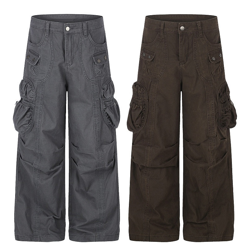 American-style streetwear harem pants Decorative Stitch Oversized Voluminous Cut