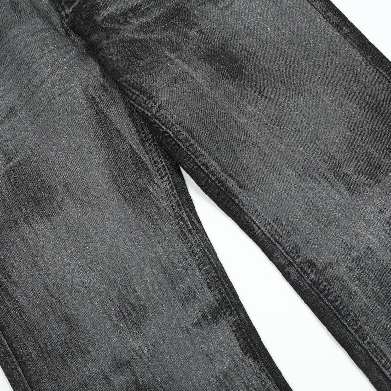 American-style streetwear harem pants High Waist Distressed Shadow Dye Bell Bottoms