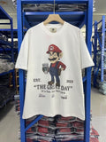 Vintage style washed summer wear T shirt 260G pure cotton high-quality streetwear