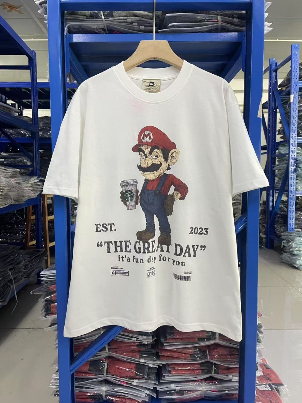 Vintage style washed summer wear T shirt 260G pure cotton high-quality streetwear