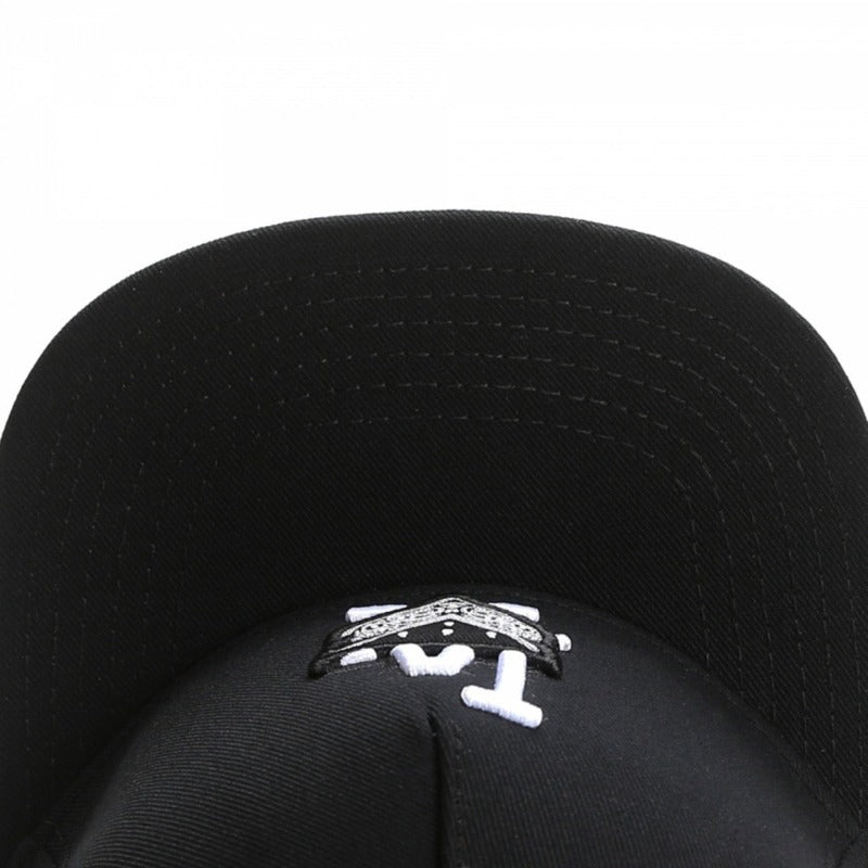 Trendy flat brimmed snapback hatslos angeles laletterembroiderunisex