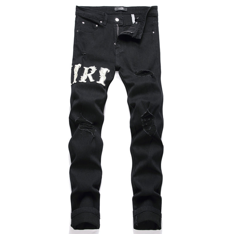 AMIRI Jeans High-quality distressed pure cotton