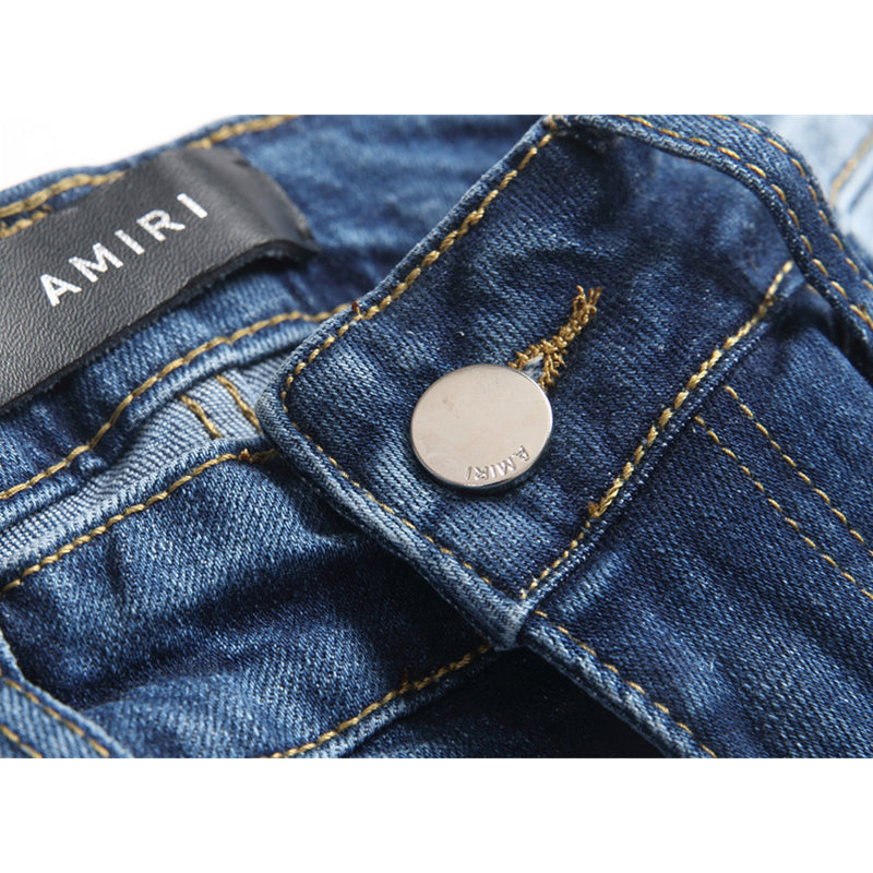 AMIRI Jeans High-quality distressed pure cotton