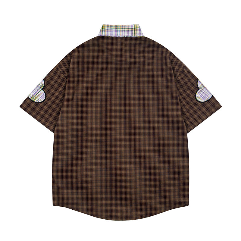 Unisex vintage T-shirt Polo shirt with a stand-up collar
