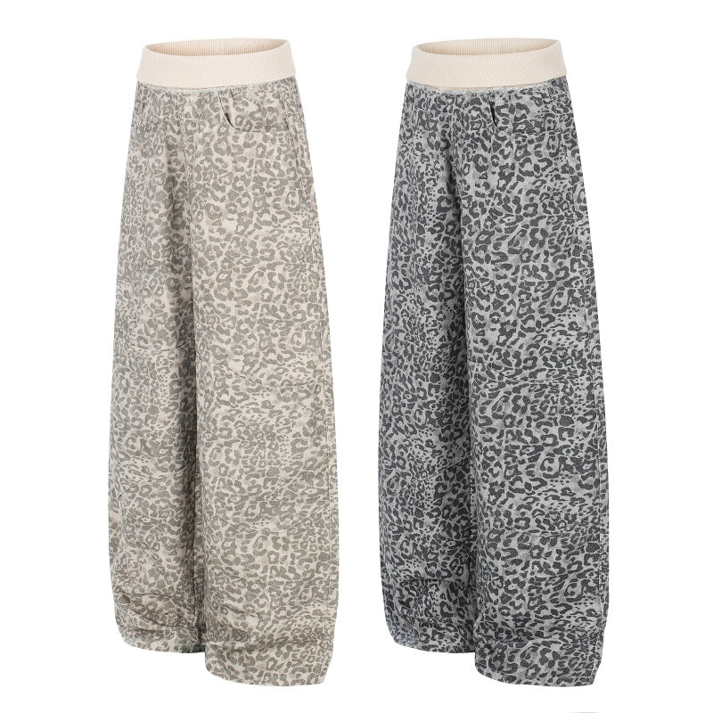 American-style streetwear harem pants Soft Textured Allover Print Apparel
