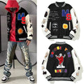 American-style baseball Leather Sleeve God Eye Graphic Oversized Saint Michael x Fear of God Autumn/Winter Vintage-Style Baseball Jacket (Unisex)
