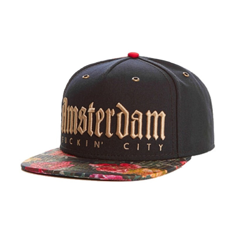 Trendy flat brimmed snapback hats A-Dam Cap
