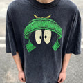 Unisex Vintage T Shirts Big Eyes Limited Edition: Heavyweight, high-street retro short-sleeve tee featuring a distressed vintage wash and premium vertical-crack print.