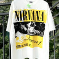 Unisex Vintage T Shirts Kurt Cobain Direct-to-Garment (DTG) Print â€?High-Street Vintage Style, Heavyweight Fabric, Distressed Washed Finish