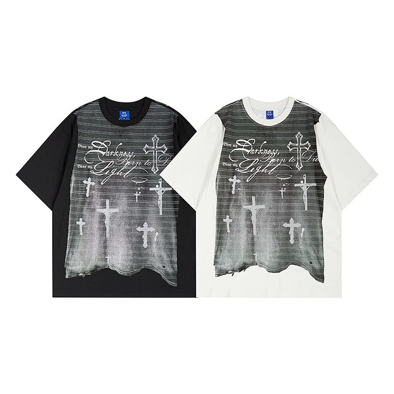 Unisex vintage T-shirts Stylish Cross