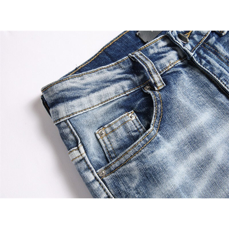 AMIRI Jeans High-quality distressed pure cotton