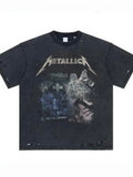 Vintage style washed summer wear T shirt 260G pure cotton high-quality streetwear