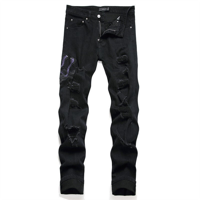 AMIRI Jeans High-quality distressed pure cotton