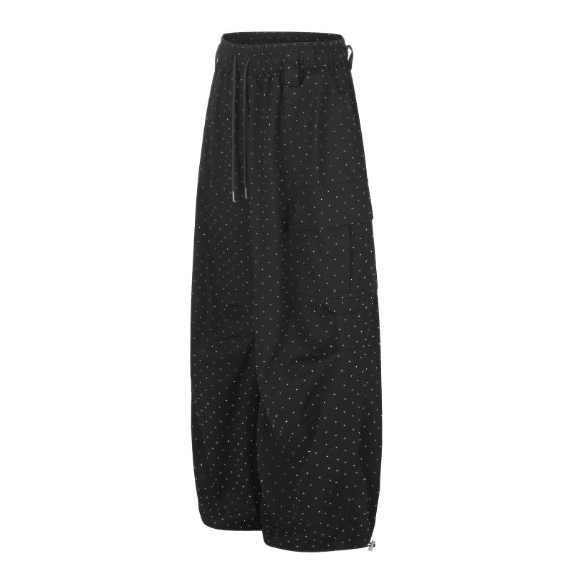 American-style streetwear harem pants Loose Pleated Quick Dry Parachute Apparel