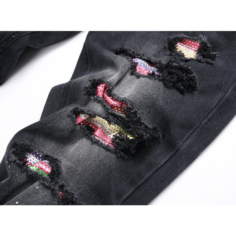 AMIRI Jeans High-quality distressed pure cotton