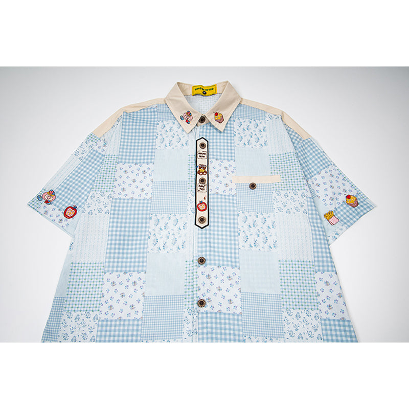 Unisex vintage T-shirt Polo shirt with a stand-up collar
