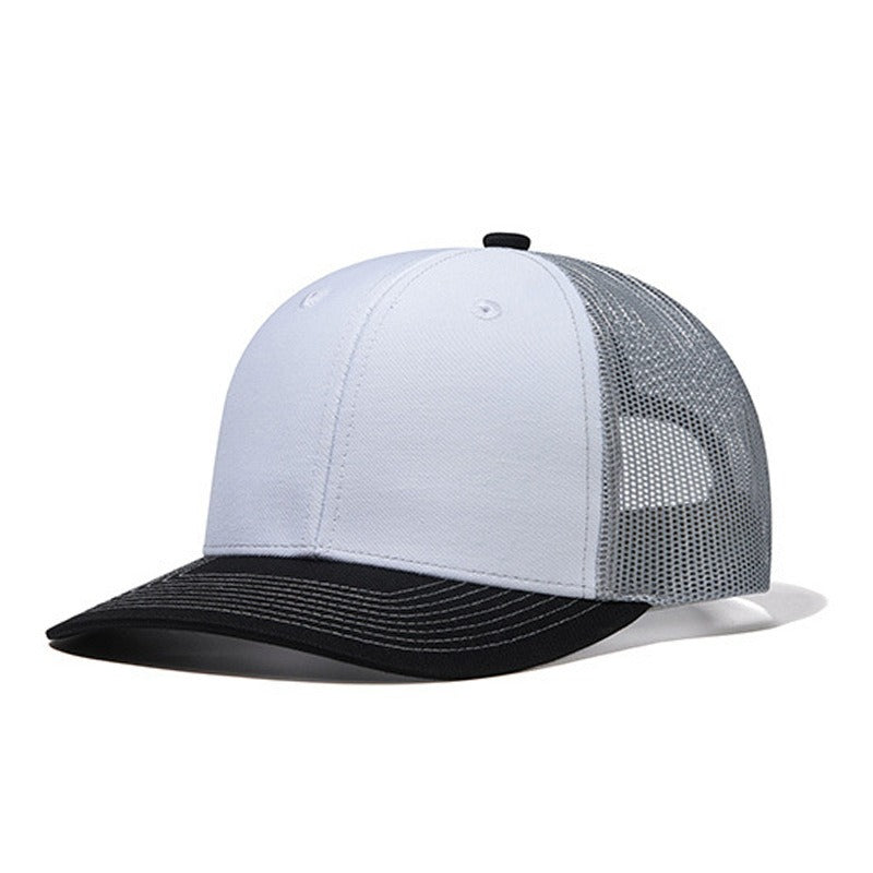 Trendy flat brimmed snapback hatssunshade net hat