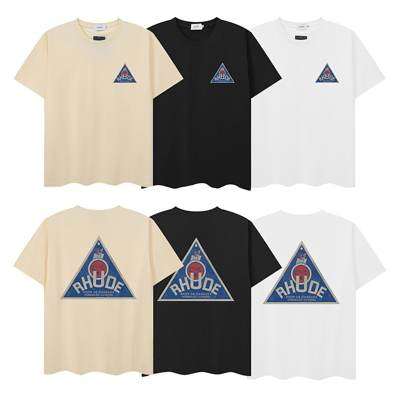 RHUDE T Shirts Vintage Pyramid Skull Graphic