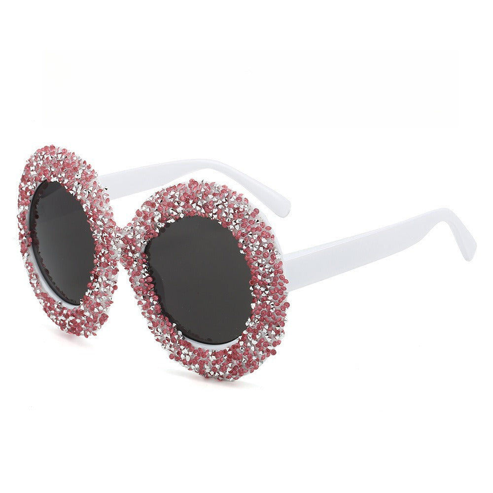 Trendy punk glasses oval