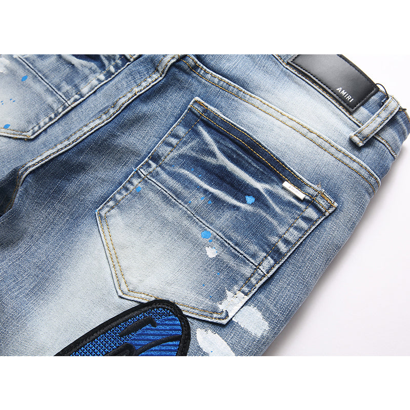 AMIRI Jeans High-quality distressed pure cotton