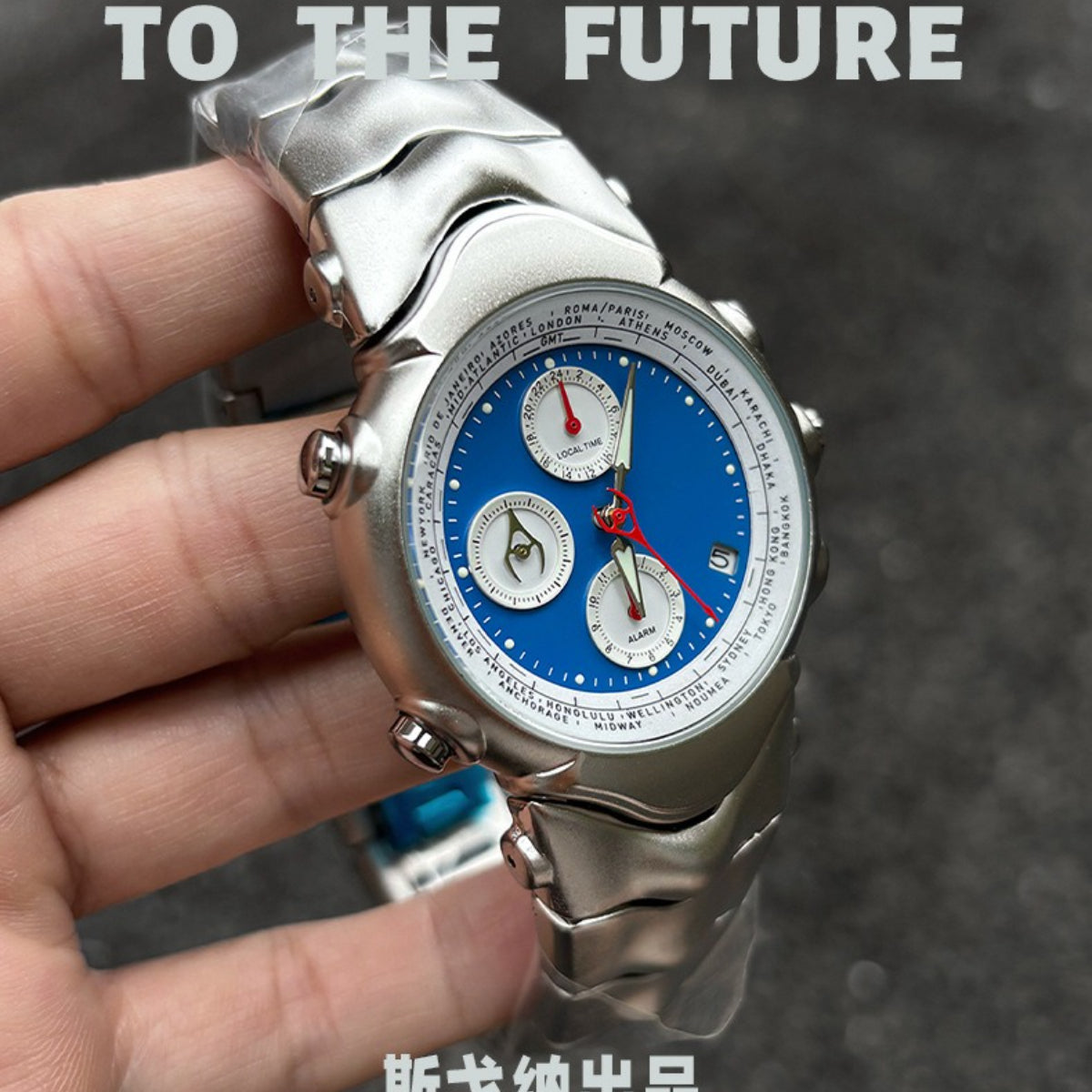 Men's watches three-eye design y2k retro men's models